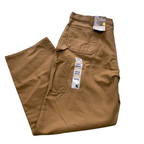 Carhartt B11 Washed Duck Work Loose Fit Pant Brown 40 x 32 NWT - Picture 5 of 12